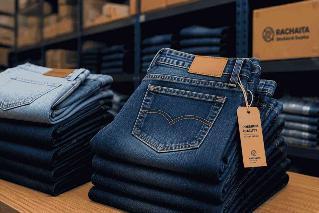 Wholesale stocklot jeans for clothing retailers